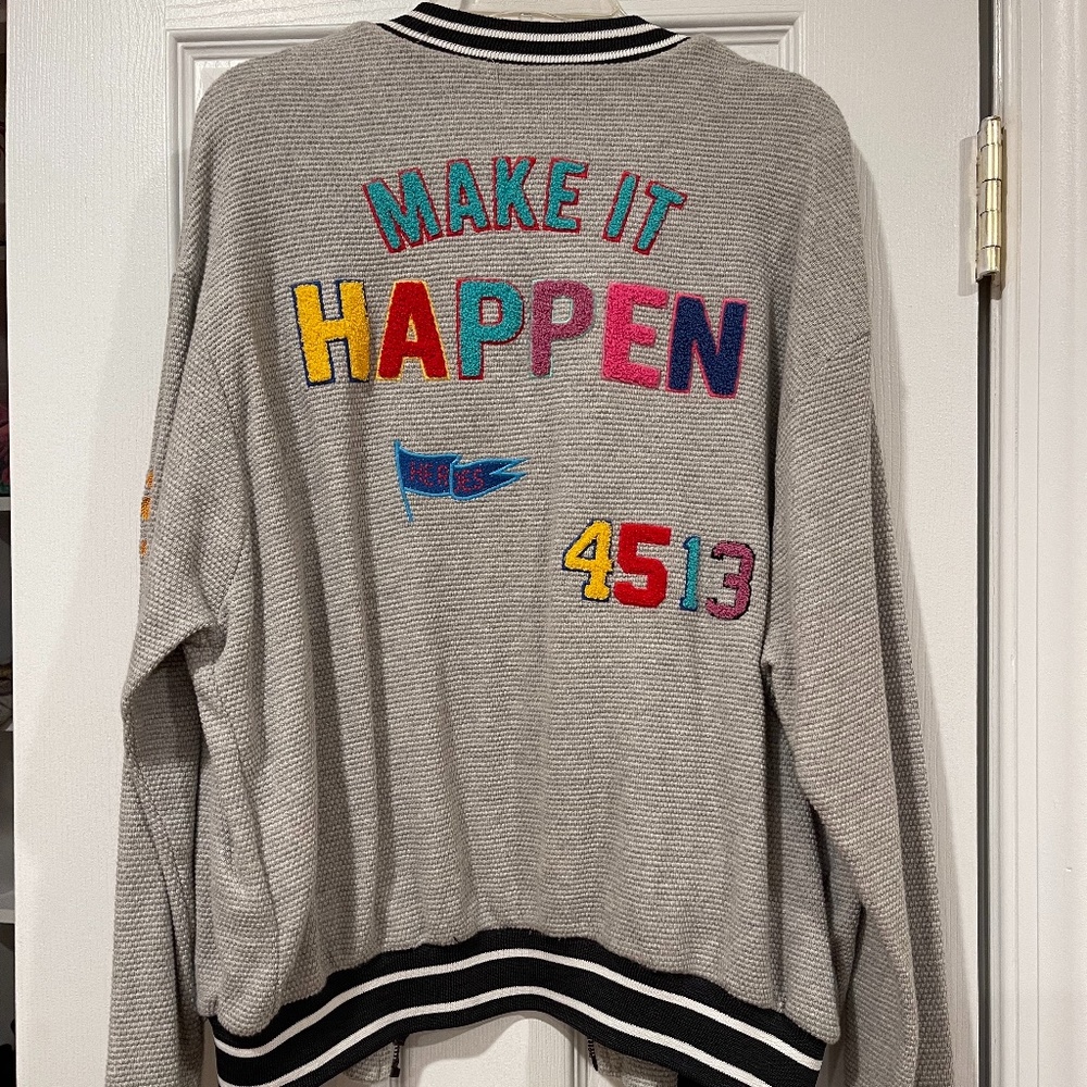 Patched Zip-Up Jacket